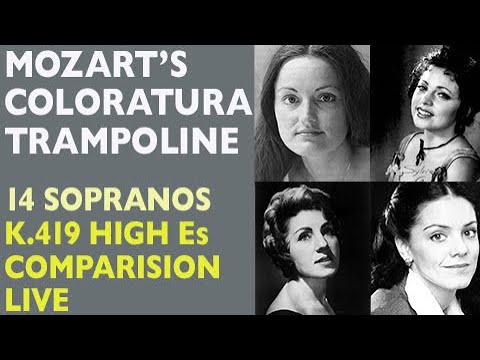 Coloratura Comparison! Mozart: Concert aria K.419 No, che non sei capace, 28 High Es, Live!