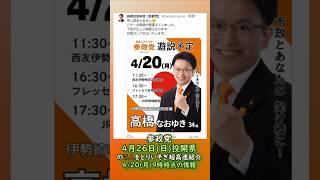 参政党🍊4月26日(日)投開票の7人をとりいそぎ超高速紹介20260420-9時現在🍊あさぬま和子 しのとうあい 水津ますみ 野口ともこ 高橋なおゆき ゆきひら佳弘 さわたまこと