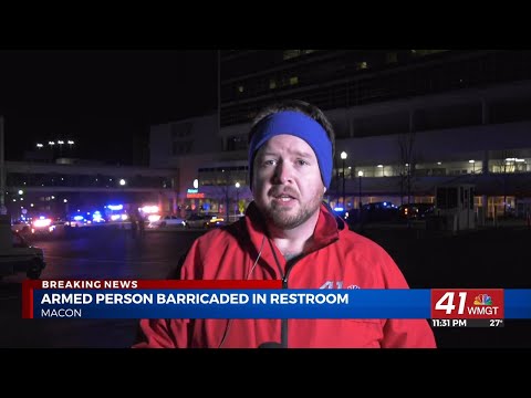 UPDATE: Armed man barricaded inside restroom at Atrium Health Navicent