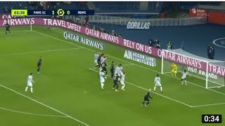 Sergio Ramos debut goal ligue 1 with psg