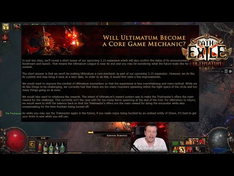 Ultimatum Going Core? 3.15 News Path of Exile (Poe)