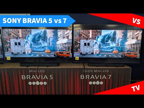 Sony Bravia 5 vs 7 - Side-By-Side + Specs (Mini LED vs QLED)
