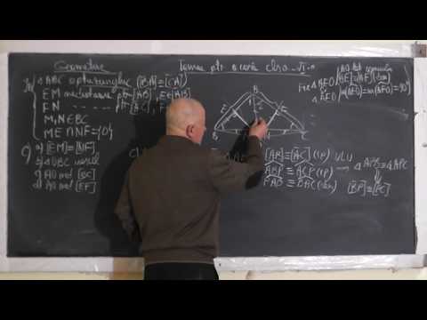 2/2 Lectia 1440 - Congruenta triunghiurilor Linii importante in triunghi si concurenta lor - Clasa 6