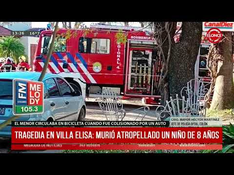 Tragedia en Villa Elisa: Murió atropellado un niño de 9 años - Elonce