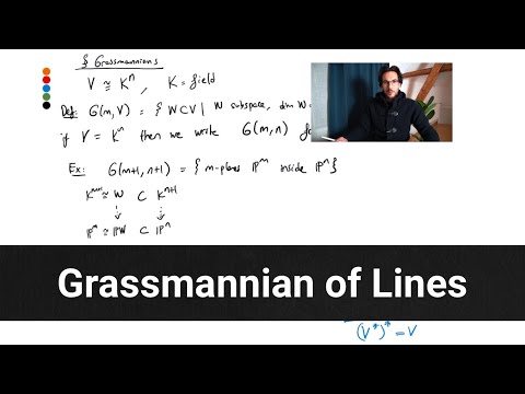 Grassmannian of Lines  --- Lecture 6.2.1 in Computational Algebraic Geometry