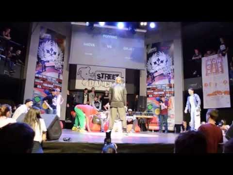 Emjay vs Sheva - Extra round Popping Final - Vilnius Street Battles'15