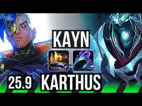 KAYN vs KARTHUS (JGL) | 6/1/5, Dominating | EUW Master | 25.9