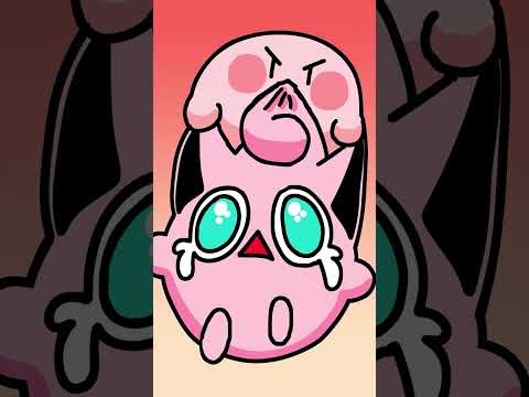 Kirby and Jigglypuff #Animation #Pokémon #shorts