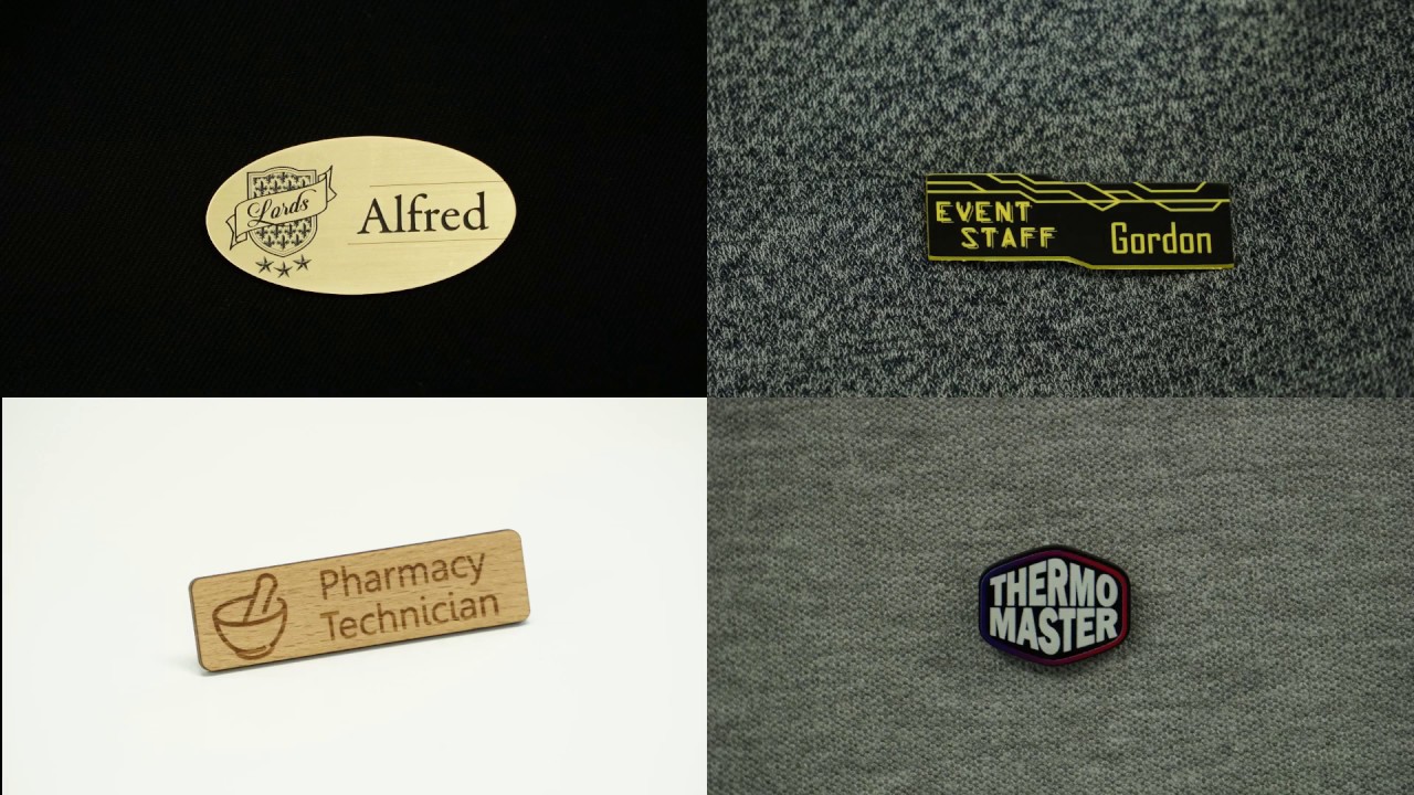 Crea tus propias placas de identificación del personal con una máquina láser Gravograph