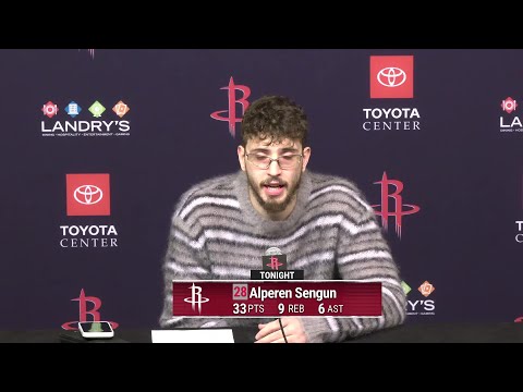 Press Conference by Alperen Sengun vs Grizzlies