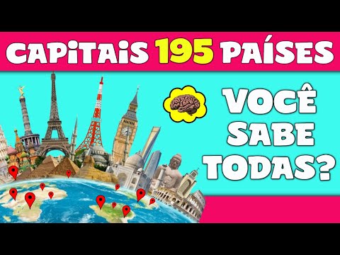 VOCÊ SABE AS CAPITAIS DOS 195 PAÍSES DO MUNDO? NOVO QUIZ CONHECIMENTOS GERAIS