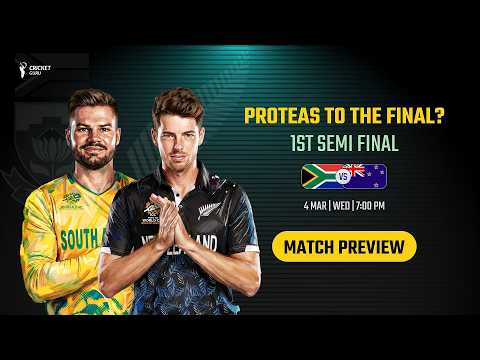 South Africa vs New Zealand 1st Semi Final - PREVIEW & Match Insights