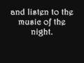 Phantom of the Opera lyrics- "Music of the Night ...
