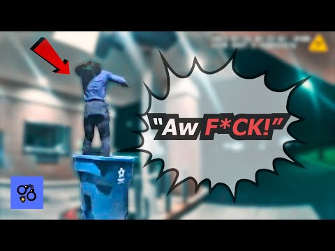 Dumb Bank Robber Falls Into Trash Can While Trying To Escape Police (Embarrassing)