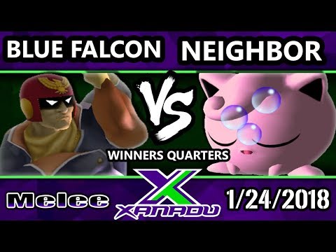 S@X 238 Melee - Blue Falcon (Captain Falcon) Vs. Neighbor (Jigglypuff) - SSBM Winners Quarters