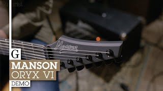 Video thumbnail for Manson Guitar Works Oryx VI Demo by Guitarist