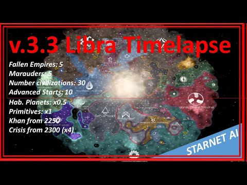 Stellaris timelapse v3.3. using Starnet AI