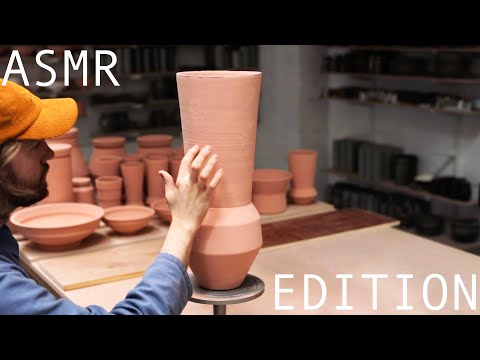 How I Create A Two Part Pottery Vase — ASMR Edition
