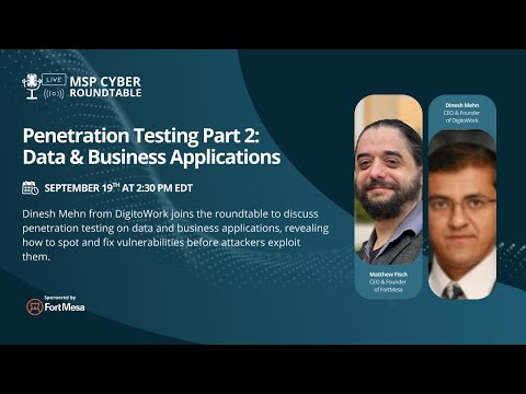 Penetration Testing Part 2: Data & Business Applications