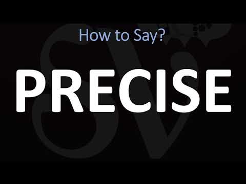Part of a video titled How to Pronounce Precise? (CORRECTLY) - YouTube