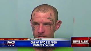 One of two Troup County inmates recaptured
