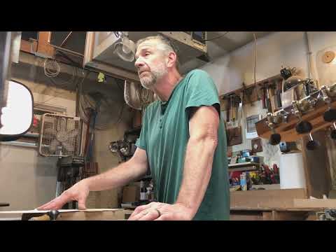 Guitar Making- Luthier Brent Cuts The Sound Hole