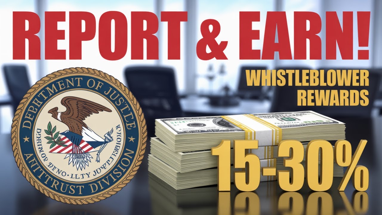 DOJ Launches Antitrust Whistleblower Rewards – Up to 30% of Fines! #antitrust