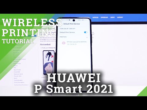 How to Connect Printer with HUAWEI P Smart 2021 – Allow Printer Settings
