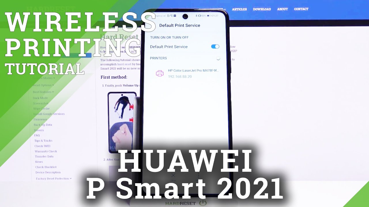 How to Connect Printer with HUAWEI P Smart 2021 – Allow Printer Settings
