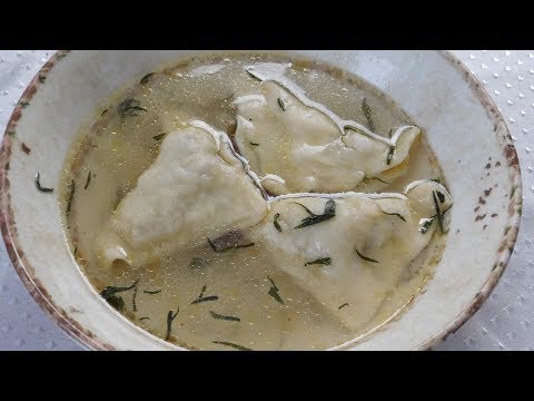KREPLACH SOUP, Chicken Kreplach,Dumplings in Broth