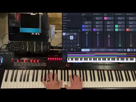 Using Sunday Keys (iPad) with NanoKontrol2 for worship / sound-design ideas