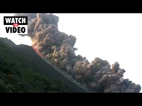 Italy's Stromboli volcano erupts