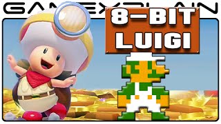 Secret 8-Bit Luigi in Captain Toad: Treasure Tracker!