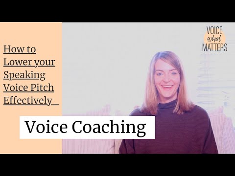 How to Lower your Speaking Voice Pitch Effectively