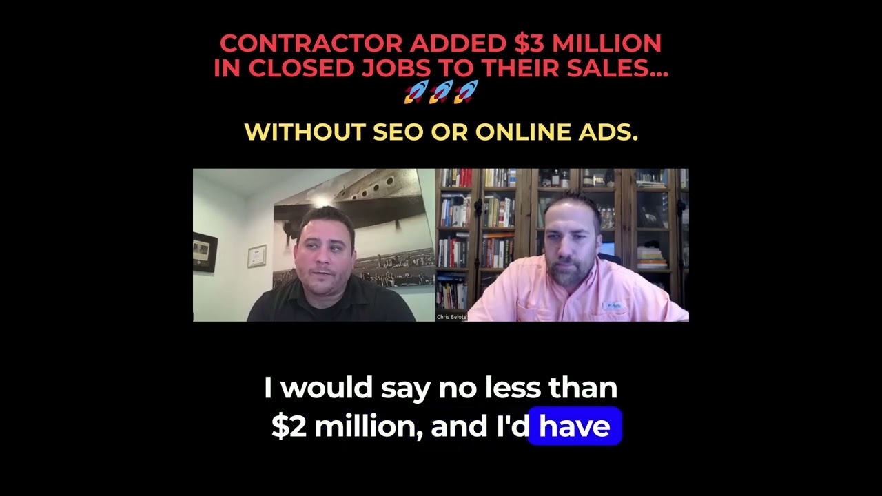 Roofing Contractor Adds $3.2M in New Business In One Year—WITHOUT Traditional SEO or Paid Ads!