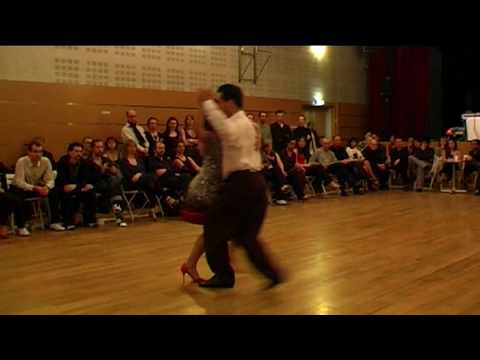  Felipe Zarzar  and  Mamié Sancy  are  dancing  to  the  tango  "  Sinsabor  "