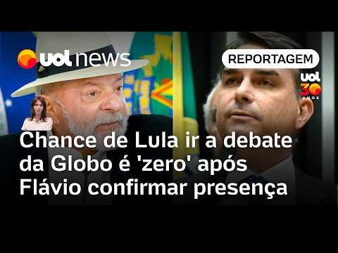 Chance de Lula ir a debate da Globo é ‘zero’ após Flávio Bolsonaro confirmar presença | Bilenky