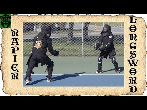 Experimental Sparring: Rapier vs. Longsword! (11 March 2018)