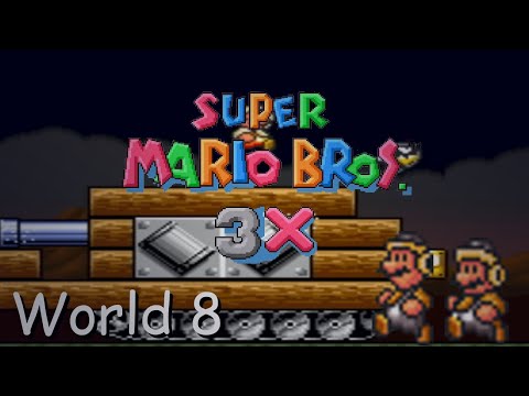 Walkthrough (SMW Hack) Super Mario Bros 3X - World 8.