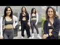 Gym Fit Girls Neha Sharma Aisha Sharma Spotted At Their Gym In Bandra