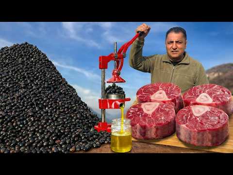 Making Extra Virgin Olive Oil the Oldest Way - Forgotten & Authentic!