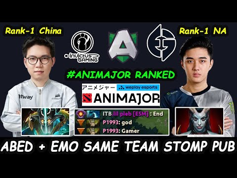 EG.Abed + IG.Emo - Same Team No More Rivals Stomp Pub Game Server EU Animajor Ranked Dota 2