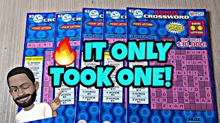 MULTI CHANNEL CROSSWORD TICKET BATTLE! MD LOTTERY BONUS CROSSWORD SCRATCH OFF TICKETS