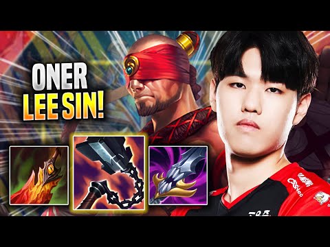 ONER LITERALLY GOD MODE WITH LEE SIN! - T1 Oner Plays Lee Sin JUNGLE vs Hecarim! | Season 2022
