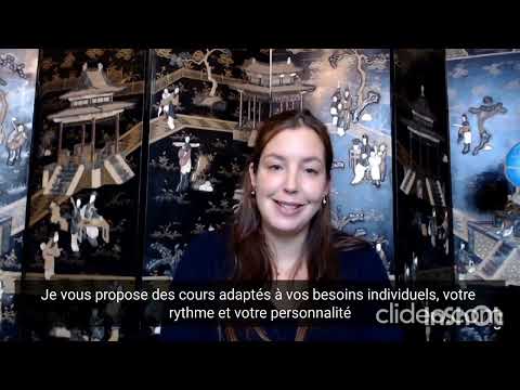 Vidéo self presentation Emilie R - Native and Certified French Teacher