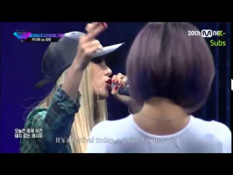 UNPRETTY RAPSTAR 2....DISS BATTLE  YUBIN VS KITTY (ENGLISH SUB)