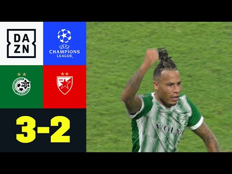 Maccabi dreht wildes Hinspiel: Maccabi Haifa - Roter Stern 3:2 | UCL Playoffs | DAZN Highlights
