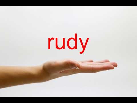 How to Pronounce rudy - American English