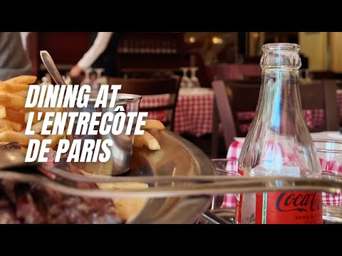 🇺🇸 Dining at L'Entrecôte de Paris | Classic French Bistro Experience in the Heart of Paris