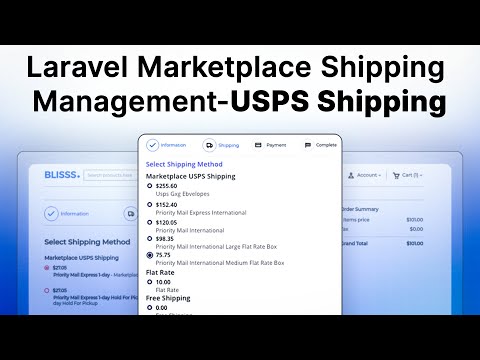 Laravel Marketplace Shipping Management-USPS Shipping